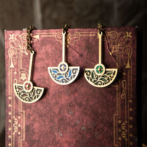 Rabais: Ceinture en Laiton et Email pour Femme «Princesse de l'Automne» | Email rouge rubis