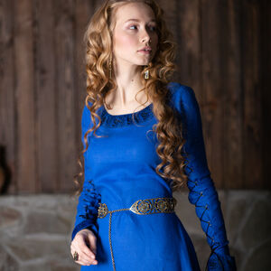 Rabais: Ceinture en Laiton et Email pour Femme «Princesse de l'Automne» | Email rouge rubis