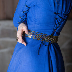 Rabais: Ceinture en Laiton et Email pour Femme «Princesse de l'Automne» | Email rouge rubis