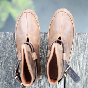 Rabais: Chaussures Vikings à l'Entrelacs avec Sangle | Cuir brun | EU-46