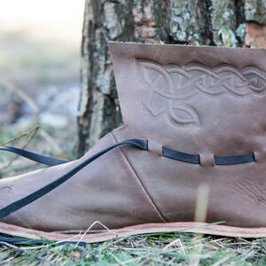 Rabais: Chaussures vikings en cuir | Cuir brun clair