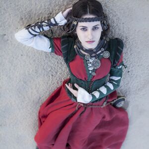 Collier exclusif fantasy en cuir et laiton « Fille de l'Alchimiste »