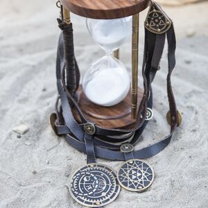 Collier exclusif fantasy en cuir et laiton « Fille de l'Alchimiste »