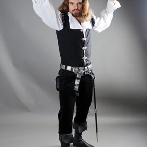 Rabais: Costume Médiéval Noble de Chemise et Gilet Style Renaissance « Chevalier »