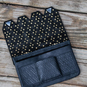 Rabais: Petit Sac Pochette à Ceinture aux Accents en Laiton «Diamant» | Cuir brun