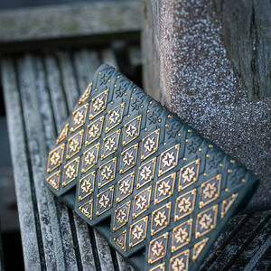 Rabais: Petit Sac Pochette à Ceinture aux Accents en Laiton «Diamant» | Cuir brun