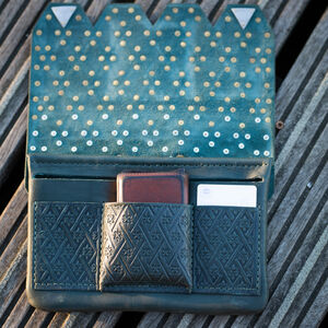 Rabais: Petit Sac Pochette à Ceinture aux Accents en Laiton «Diamant» | Cuir brun