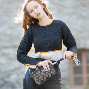 Rabais: Petit Sac Pochette à Ceinture aux Accents en Laiton «Diamant» | Cuir brun