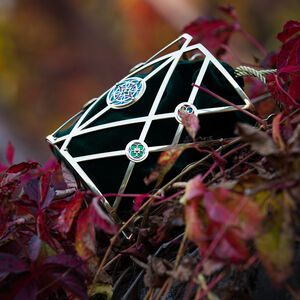 Rabais: Sac Panier en Velours et Laiton « Gardienne des Clés » | Velours vert bouteille