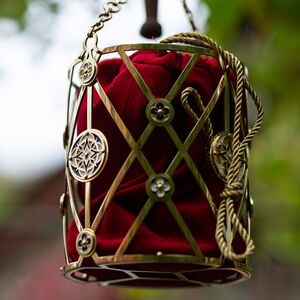 Rabais: Sac Panier en Velours et Laiton « Gardienne des Clés » | Velours vert bouteille