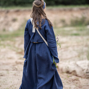 Rabais: Tunique en Lin à la Couture Manuelle « Trea la Guérisseuse » | Lin fin lilas pâle | Taille 2