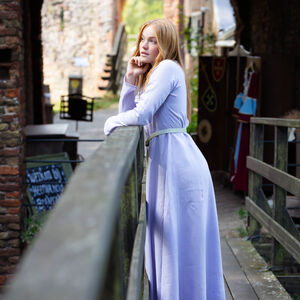 Rabais: Tunique en Lin à la Couture Manuelle « Trea la Guérisseuse » | Lin fin lilas pâle | Taille 2