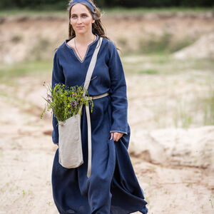 Rabais: Tunique en Lin à la Couture Manuelle « Trea la Guérisseuse » | Lin fin lilas pâle | Taille 2