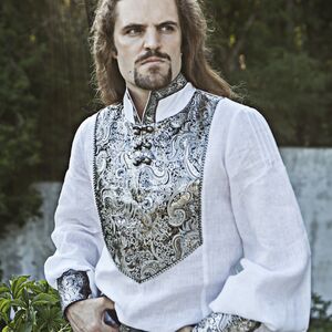 Rabais: Tunique Médiévale Exclusive de Mariage | Lin fin blanc | Faite sur mesure