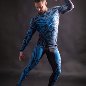 Rashguard pantalon de combat à épée "Futura", sous-vêtement de protection en tissu élastique compressif