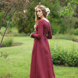 Robe médiévale de demoiselle d'honneur « Jardin Secret »