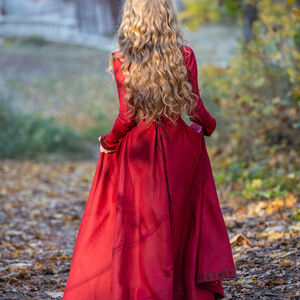 Robe de princesse médiévale en lin « Princesse de l’Automne »-17