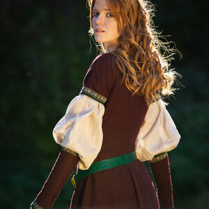 Robe en Laine aux Manches Détachables Style 14 s. Édition Limitée « Gardienne des Clés »-12