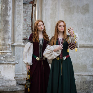 Robe en Laine aux Manches Détachables Style 14 s. Édition Limitée « Gardienne des Clés »-03