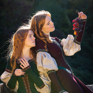 Robe en Laine aux Manches Détachables Style 14 s. Édition Limitée « Gardienne des Clés »-07