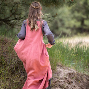 Costume robe médiévale en lin naturel « Trea la Sereine »