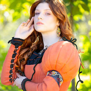 Costume sorcière fantasy Halloween «Robe Citrouille»