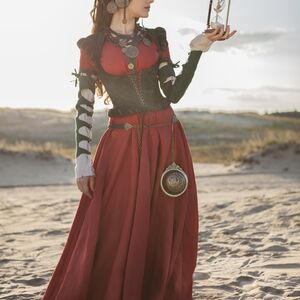 corset cuir femme medieval
