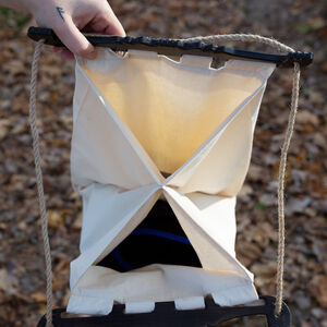 Sac Haithabu aux poignées de dossier de chaise en bois «Tapisserie de Guerre»