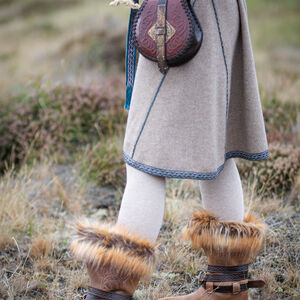 Sac Viking en Cuir Gaufré «Hilda la Hautaine»