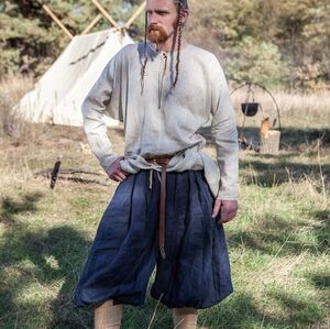 Sous-vêtement viking tunique en lin | Naturel | Taille XL