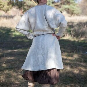 Sous-vêtement viking tunique en lin | Naturel | Taille XL