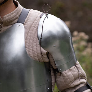 Spallières fonctionnelles légères à 4 segments "Chevalier des Bois" pour WMA AMHE Harnischfechten
