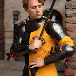 Spallières fonctionnelles légères en acier trempé à 4 segments “Mercenaire” pour WMA Harnischfechten