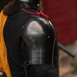 Spallières fonctionnelles légères en acier trempé à 4 segments “Mercenaire” pour WMA Harnischfechten