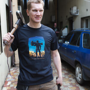 T-shirt en coton « Combat comme l’Ukrainien »