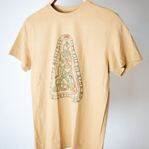 T-shirt en Coton de Style Viking « Guerrier et Serpent »-11