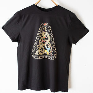 T-shirt en Coton de Style Viking « Guerrier et Serpent »-10