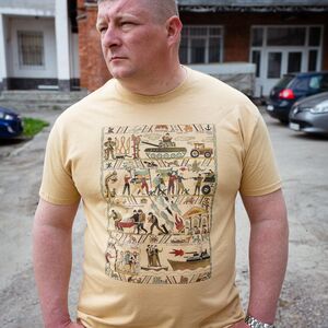 T-shirt en Coton « Tapisserie de Guerre »