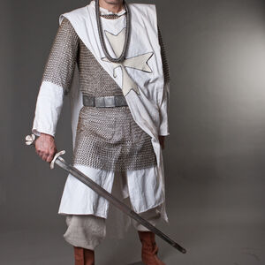 Costume tabard médiéval de chevalier templier 