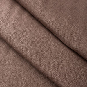 Tissu en lin marron au mètre pour costume historique