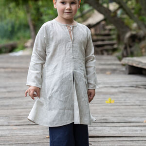 Costume médiéval enfant tunique en lin courte «Première Aventure»