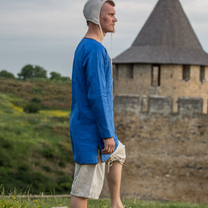 Tunique homme à manches longues et aux finitions contrastantes « Soirée Pyjama » 