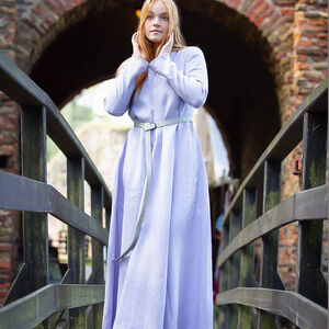 Tunique médiévale en lin à couture manuelle « Trea la Guérisseuse »