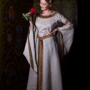 Tunique robe médiévale en lin naturel Anne de Kiev d'ArmStreet