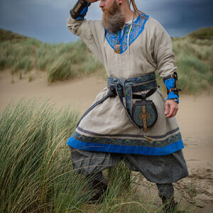 Tunique viking brodée en lin « Éric le Jarl »