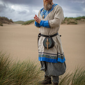 Tunique viking brodée en lin « Éric le Jarl »