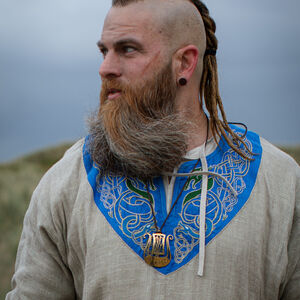 Tunique viking brodée en lin « Éric le Jarl »