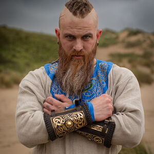Tunique viking brodée en lin « Éric le Jarl »