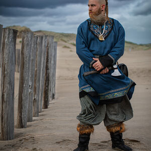 Tunique Viking en Lin Brodée « Ingvar le Jarl »