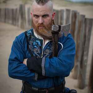 Tunique Viking en Lin Brodée « Ingvar le Jarl »